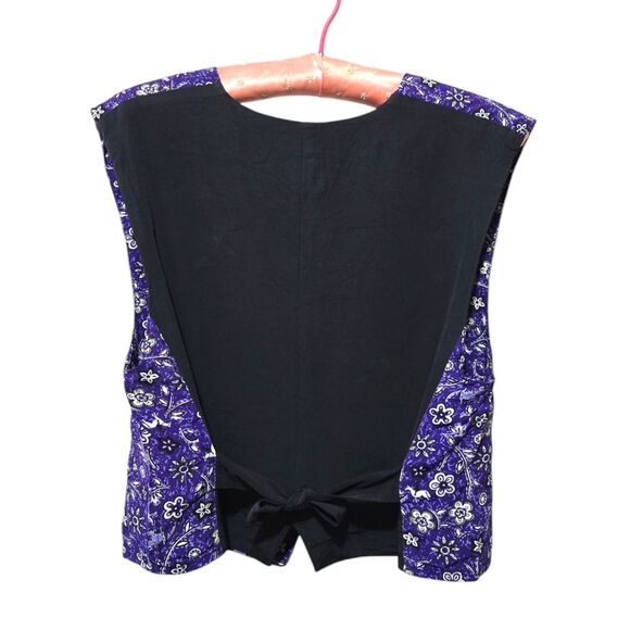 Desert West by Sherry Holt Made in USA Purple Western Cowboy Vest Small - Picture 3 of 5